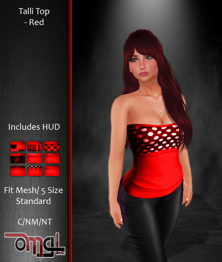OMG! Inc. - Talli Top - Red  (Add Me)