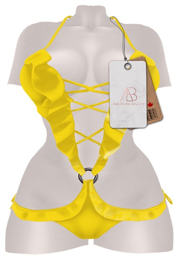 [AB] Princessy Swimsuit Yellow