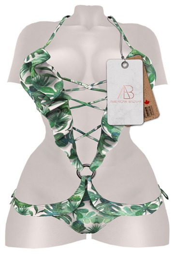 [AB] Princessy Swimsuit Palms