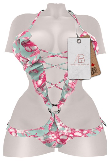 [AB] Princessy Swimsuit Hibiscus
