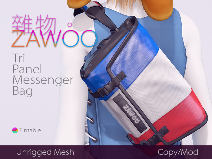 Zawoo_Tri Panel Messenger Bag