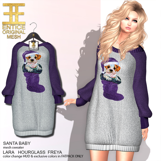 Entice - Santa Baby Sweater  - Stocking