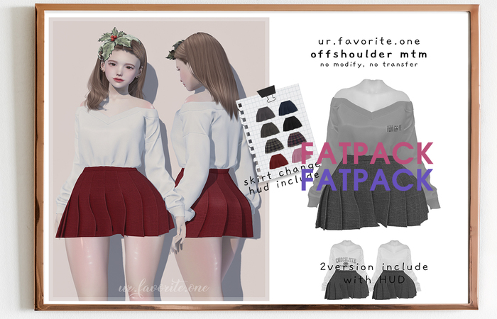 ::{u.f.o}::offshoulder mtm - fatpack<WEAR>
