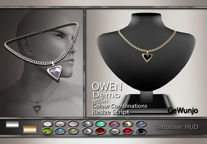 GeWunjo : OWEN  male necklace DEMO