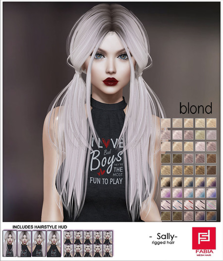 -FABIA- Mesh Hair   < Sally> Blond