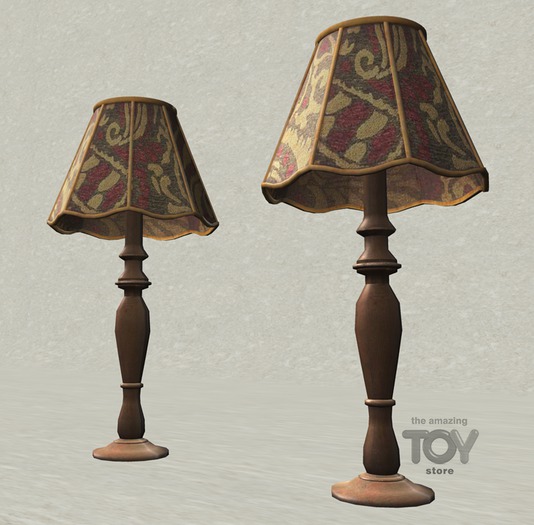 25 - DRD - AE - Train Car - Fabric Shade Table Lamp