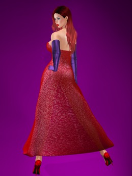 Second Life Marketplace - FJD - Jessica Rabbit Outfit - DEMO