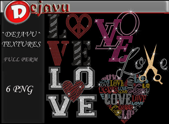 ^^Dejavu^ Full Perm Rhinestone Love  Png15