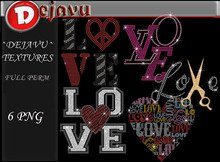 ^^Dejavu^ Full Perm Rhinestone Love  Png15