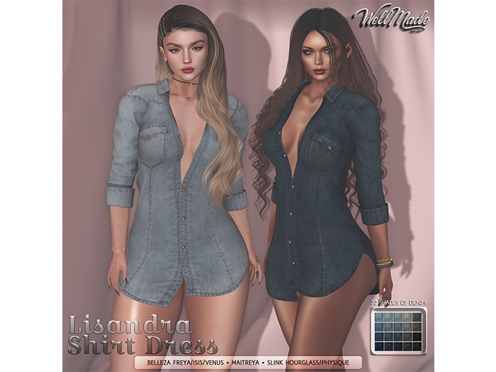 [WellMade] Lisandra Shirt Dress