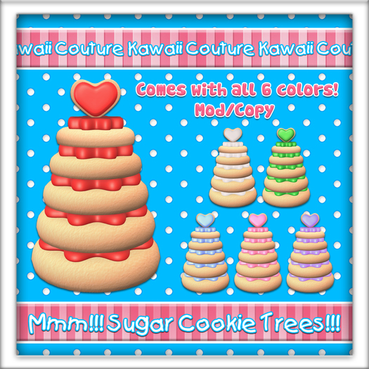 Second Life Marketplace - Kawaii Couture Deco Sugar Cookie Tree Round