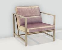 ionic : Velvet Chair (Light Pink)