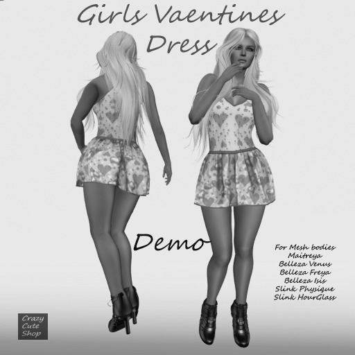 Girls Valentines Dress Demo