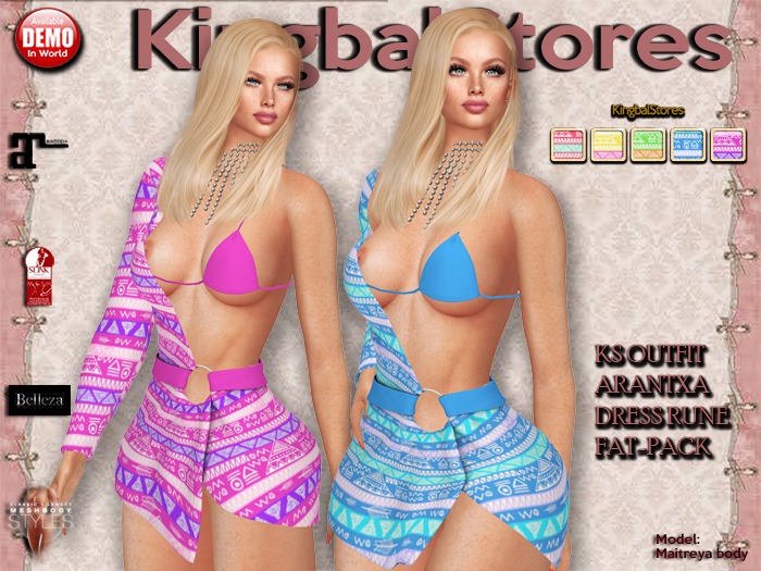 KS OUTFIT ARANTXA DRESS RUNE FAT-PACK