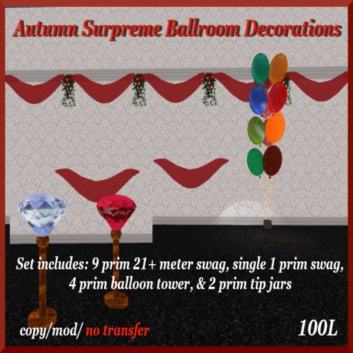 DD Autumn Supreme Ballroom Decor (Boxed)
