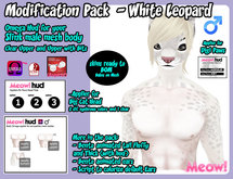 {Meow!} Skin Mod Pack - White Leopard Male