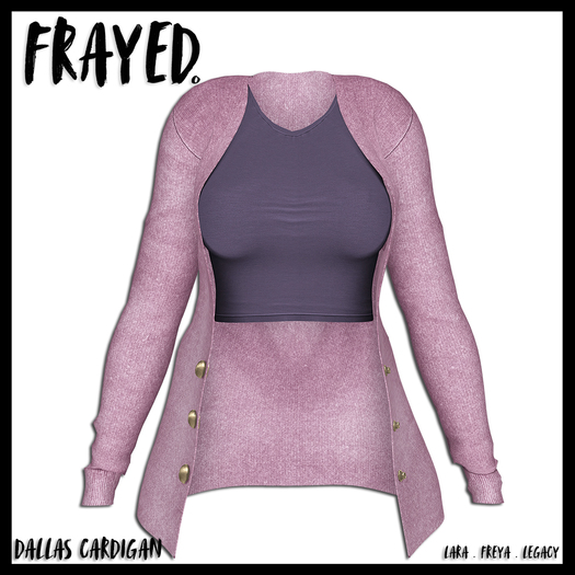 Frayed - Dallas Cardigan - Pink