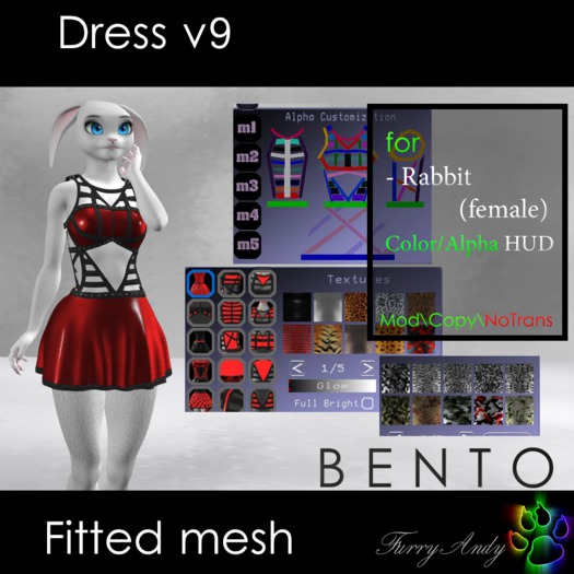 Furry Andy - Dress v9 for JOMO Rabbit Female