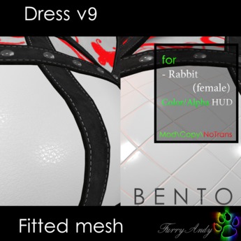 Second Life Marketplace - Furry Andy - Dress v9 for JOMO Rabbit Female