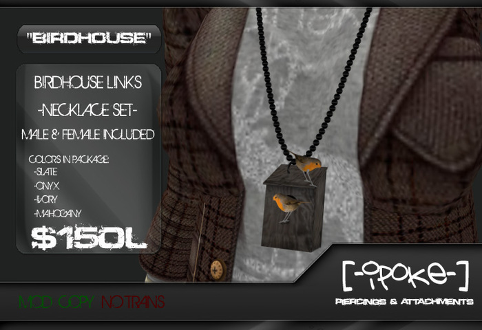 [-iPoke-] Birdhouse Necklace (Box)