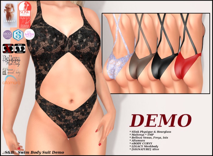 .:S&B:. Swim Body Suit Demo
