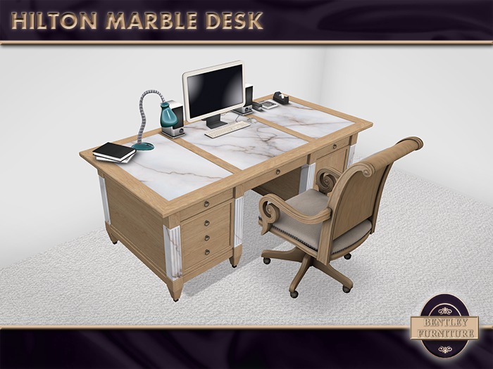 Hilton Marble Desk Set - PG Version - BOXED