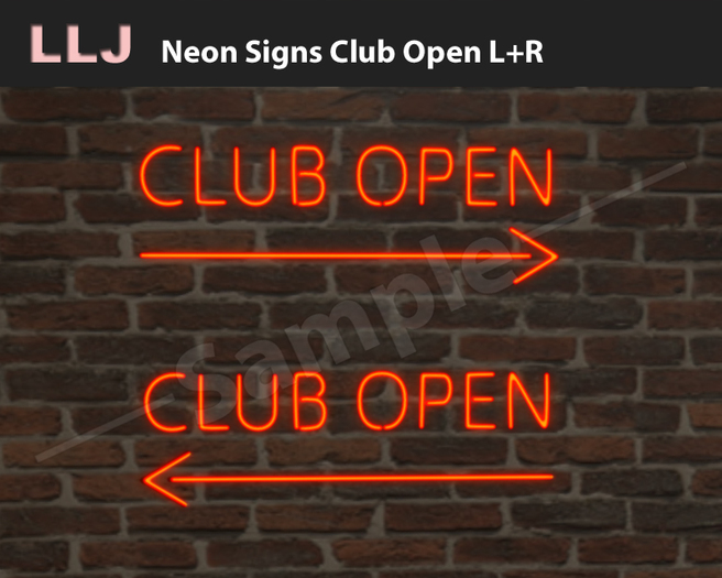 LLJ Neon Club Open L+R