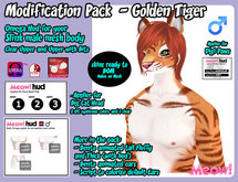 {Meow!} Skin Mod Pack - Golden Tiger Male
