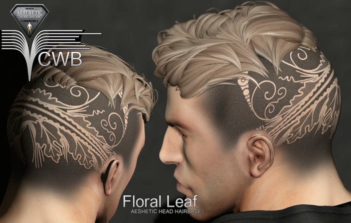 NIRAMYTH Floral leaf Hairbase : Dark