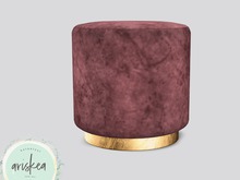 Ariskea[Mika] Velour Pouf Purple