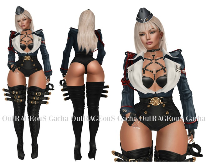 =Zenith= Criminal Police - 6 Piece Set - Blue/Black