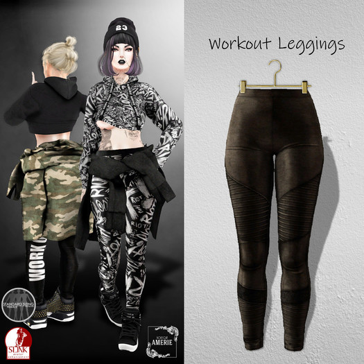 AMERIE - Workout Leggings(D)