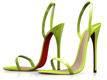 Garbaggio // Selena Sandals - Lime