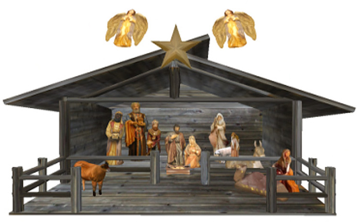 Shabby Chic 18 Piece Manger Set
