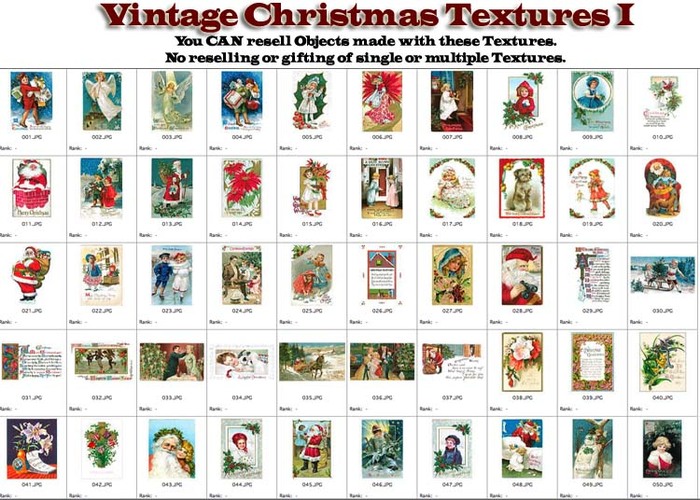 Shabby Chic Vintage Christmas Textures 1