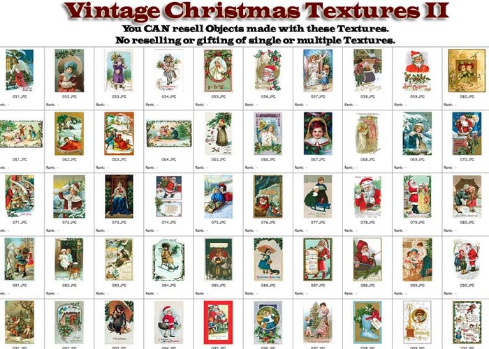 Shabby Chic Vintage Christmas Textures II