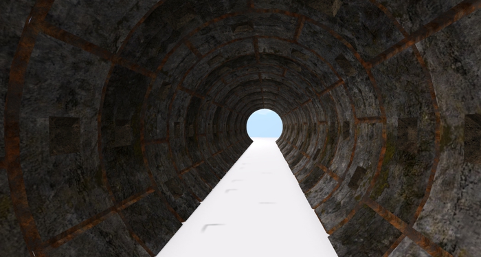 Concrete subway tunnel set v4 Mesh