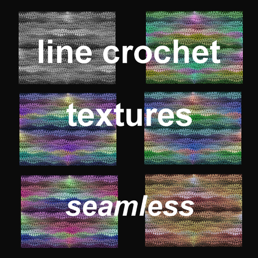 line crochet textures pack