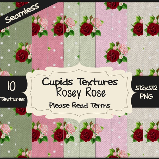 *Cupids Textures * 10 ROSEY ROSE 2019