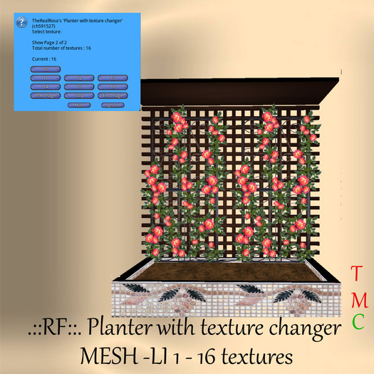 Planter with texture changer