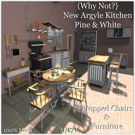 {Why Not ?} New Argyle Kitchen {Pine & White}-Boxed