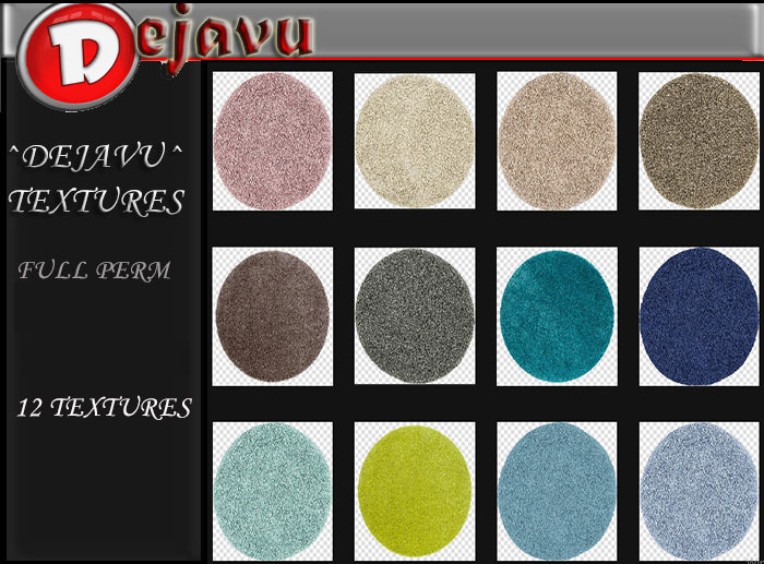 ^Dejavu^Full Perm Round Rug Texture 02