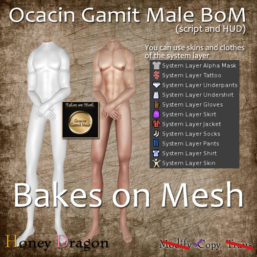 .:.H/D.:. Ocacin Gamit Male for BoM v1.0 [20ASL3]