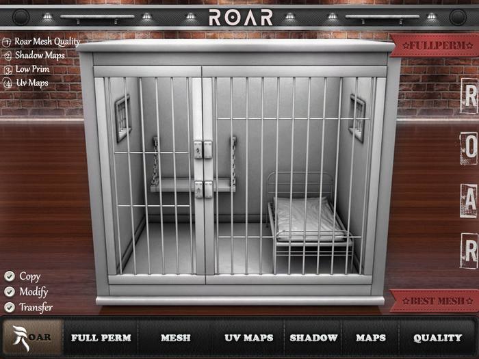 {::ROAR::} Full Perm Mesh Great Fantasy Cell Prison