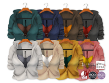 {amiable}Mesh Tube Top & Shirt Set-up(FAT PACK)