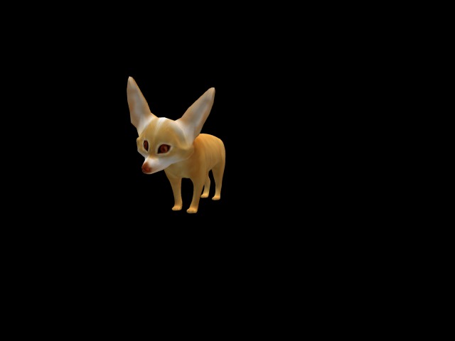 Animesh Fennec Fox Companion (red)