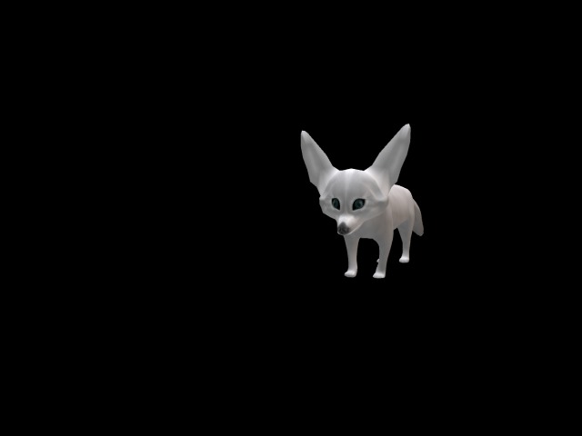 Animesh Fennec Fox Companion (white)