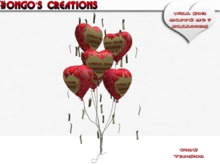 BMC521 -WILL YOU MARRY ME  ? - FLOOR BALLOONS WITH STREAMERS.