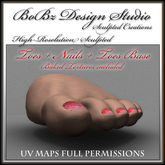 Sculpted Toes-Nails-Base Set1 =FULL PERMS= (Builders Ed.)