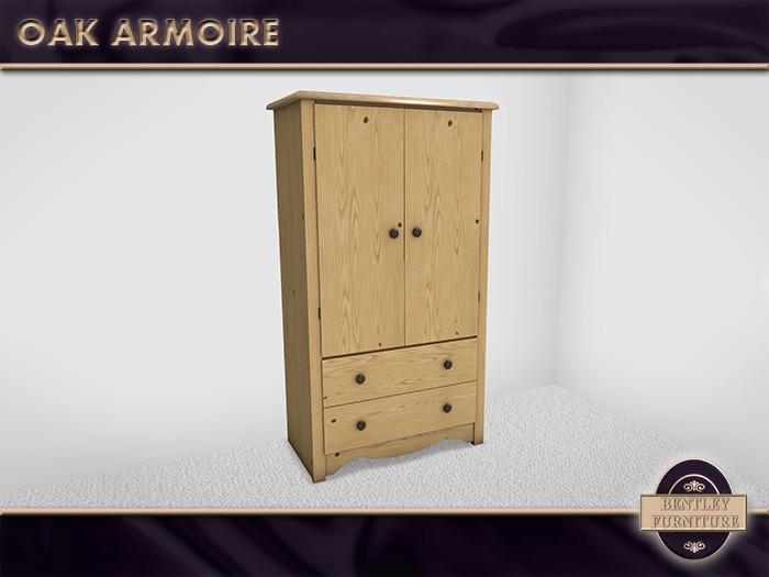 Oak Armoire - BOXED